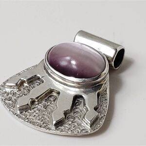 ARTISAN MEXICO 925 Silver Cat's Eye Pendant Jewelry